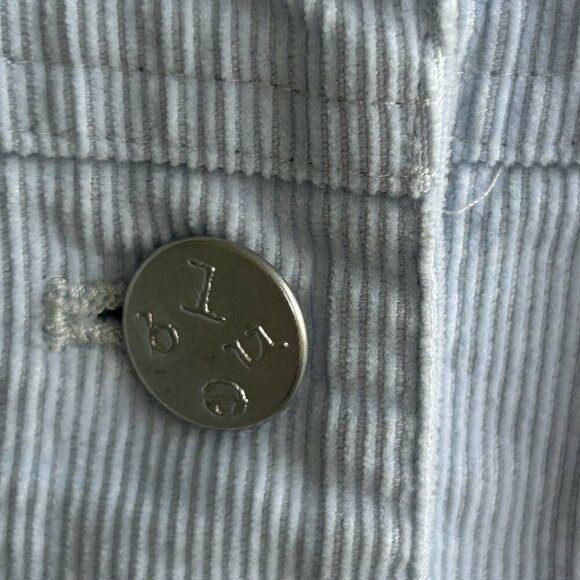 So Blue Sigrid Olsen Light Blue Pinwale Corduroy Trucker Jacket Size Small - Picture 6 of 9